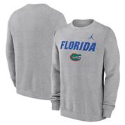 Florida Jordan Brand Primary Stack Club Fleece Crew